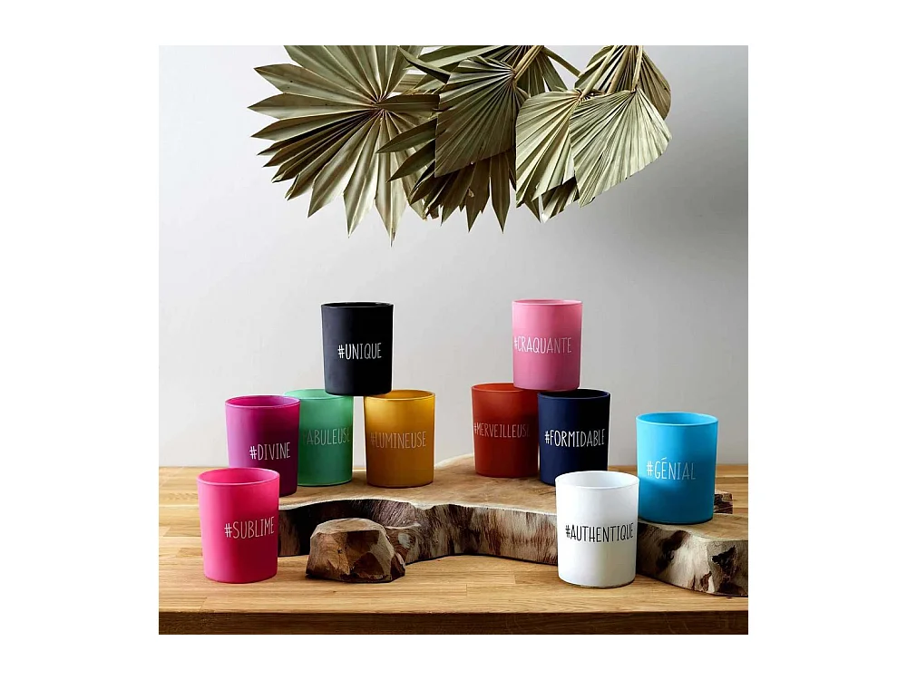 Vela perfumada de vainilla Hashtag 9 cm (Juego de 10)