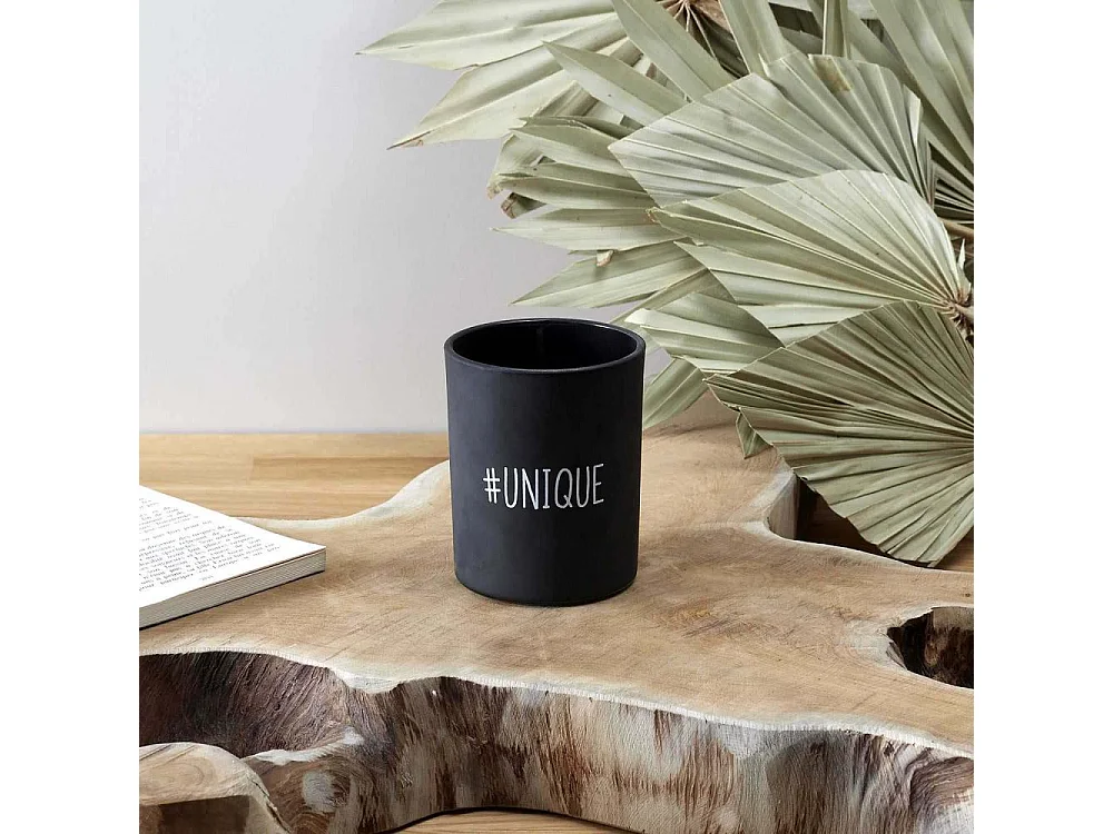 Bougie parfumée senteur vanille Hashtag 9 cm (Lot de 10)