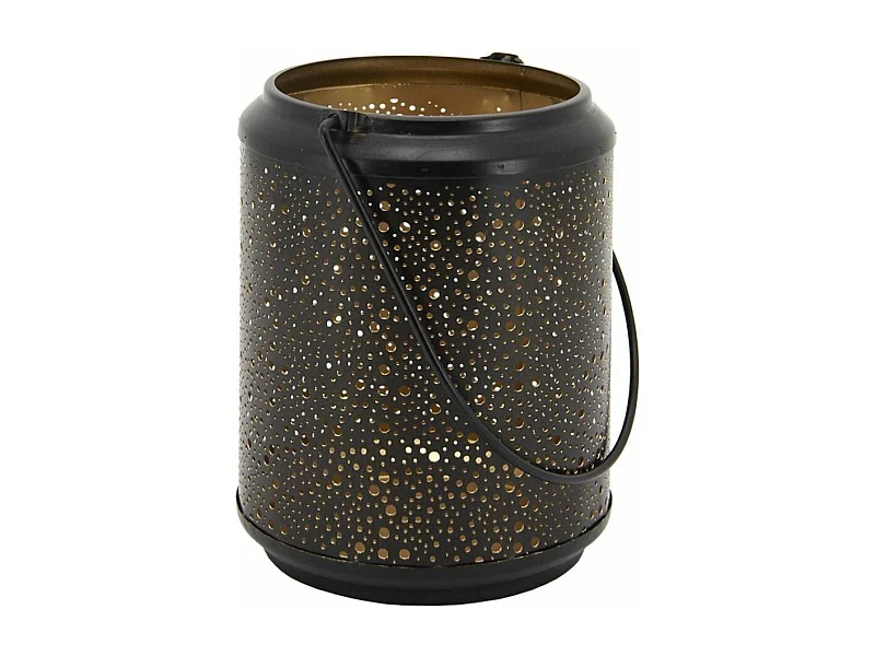 Windlicht aus matten Metall