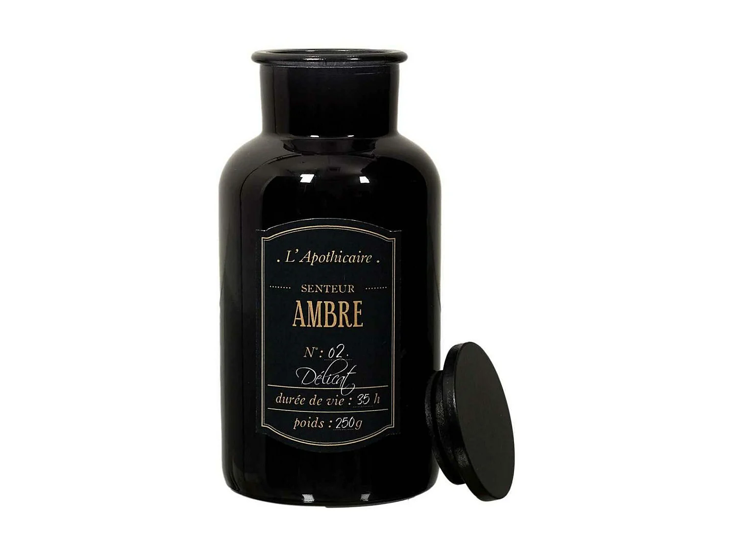 Bougie parfumée fiole Alchimiste (Lot de 3) 16 cm