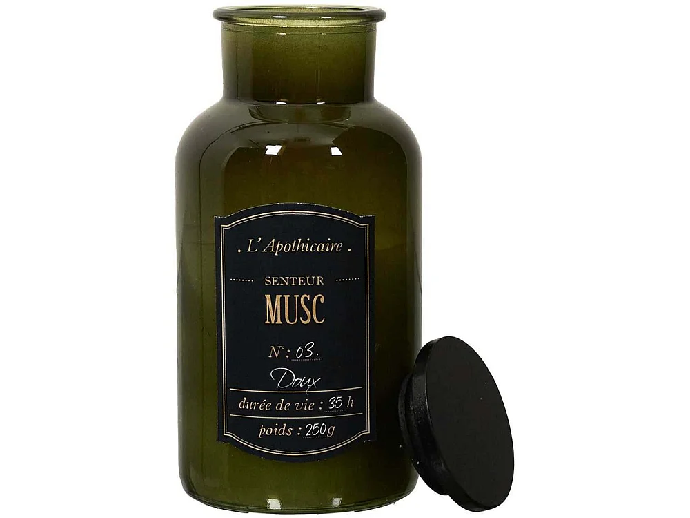 Bougie parfumée fiole Alchimiste (Lot de 3) 16 cm
