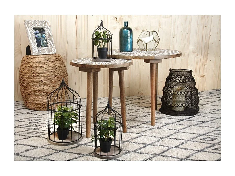 Photophore métal cuivré antique