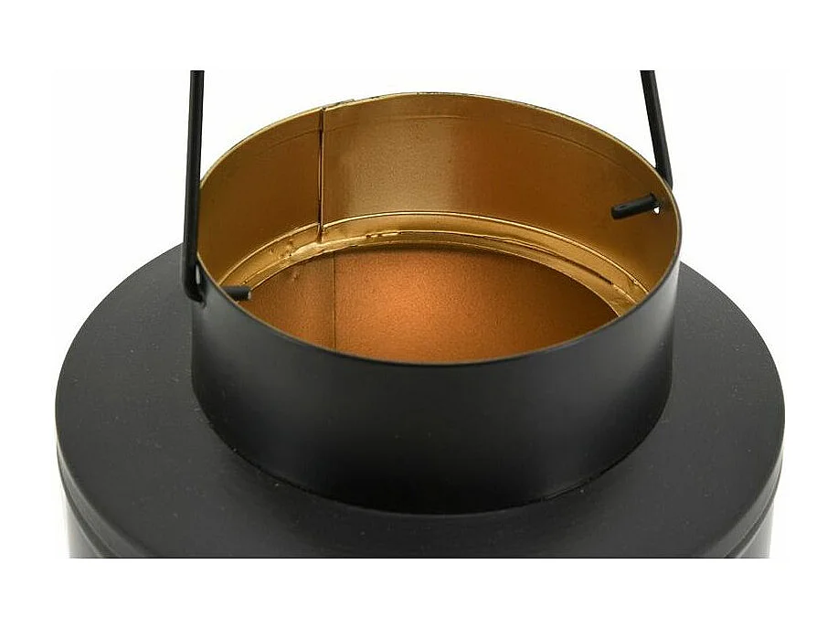 Lanterne en métal découpé cerfs