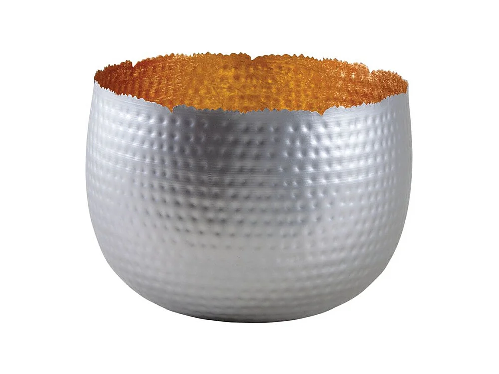 Korb aus innerem goldfarbenem Metall