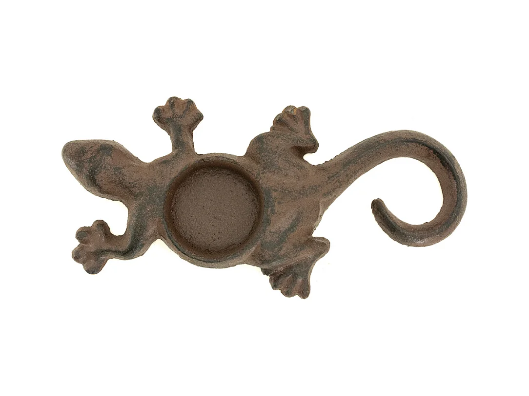 Photophore Lézard en fonte