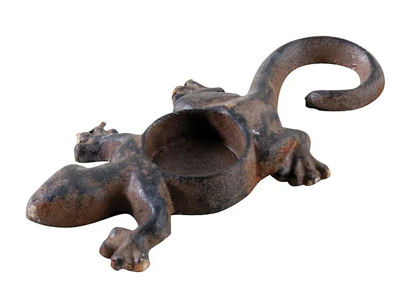 Photophore Lézard en fonte