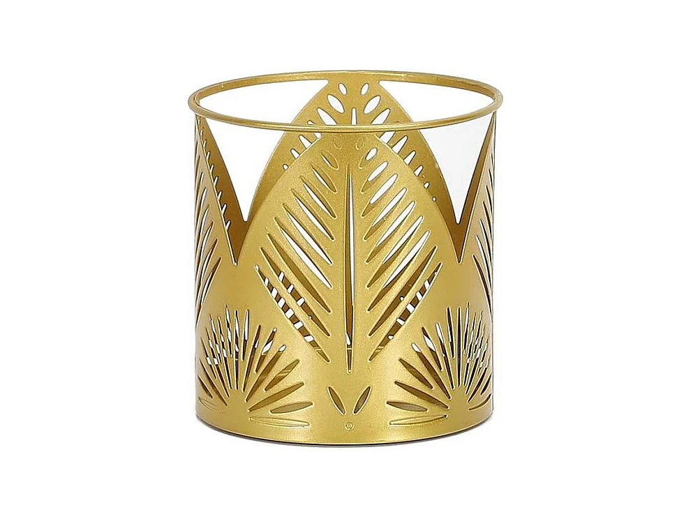 Photophore Déco "Ciselé" 11cm Or