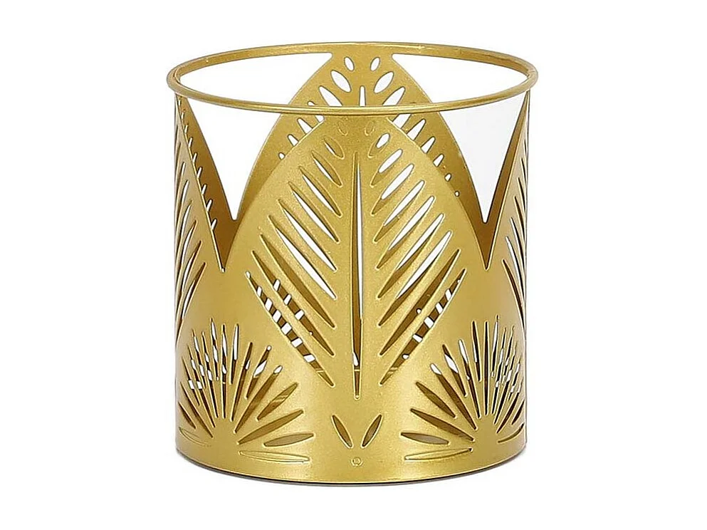 Photophore Déco "Ciselé" 11cm Or