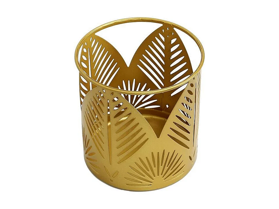 Photophore Déco "Ciselé" 11cm Or