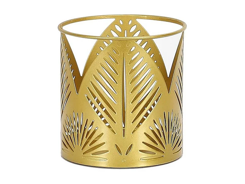 Photophore Déco "Ciselé" 11cm Or