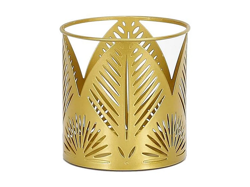 Photophore Déco "Ciselé" 11cm Or