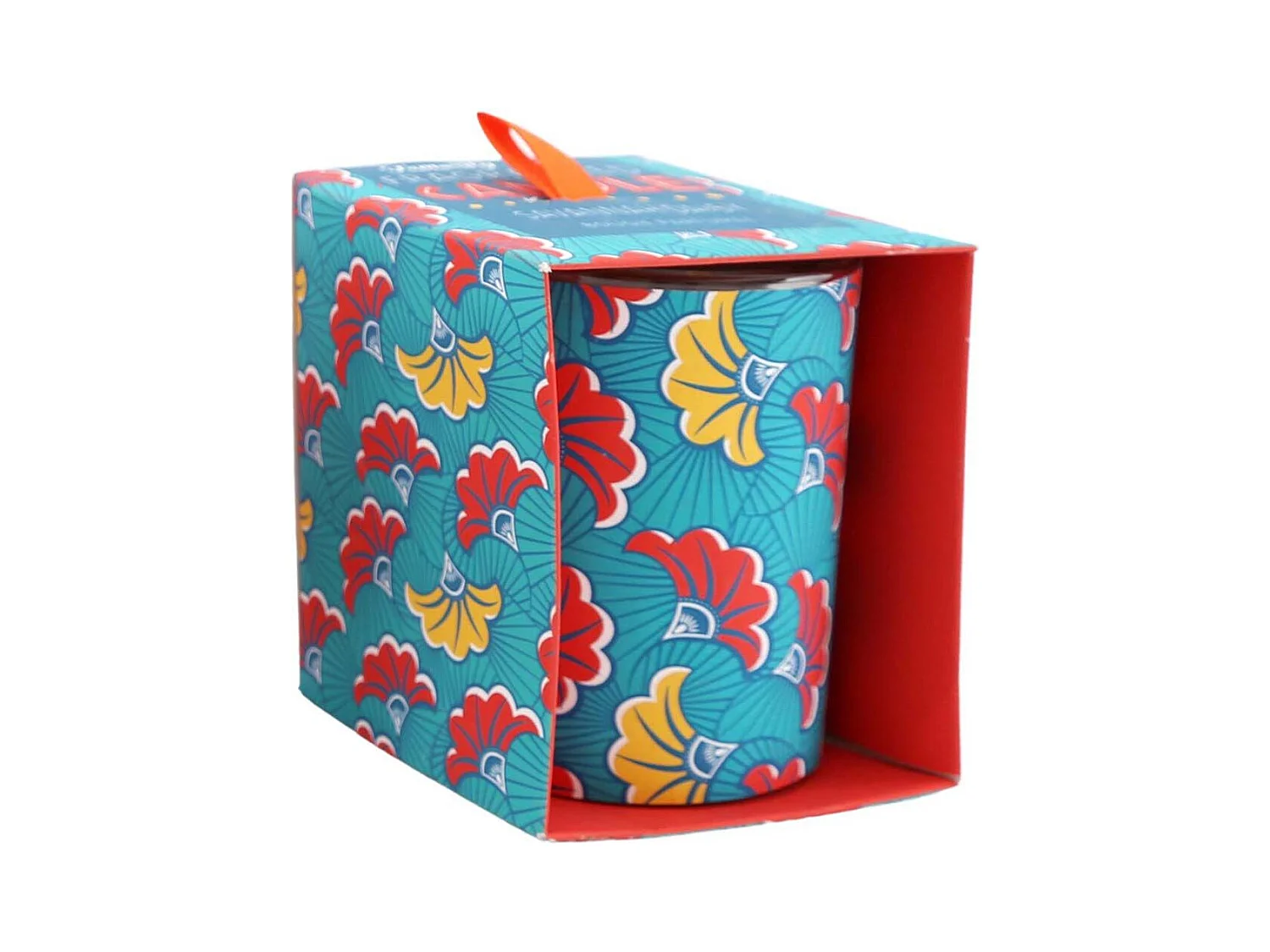 Candela votiva 8 x 10 cm Fiori Batik