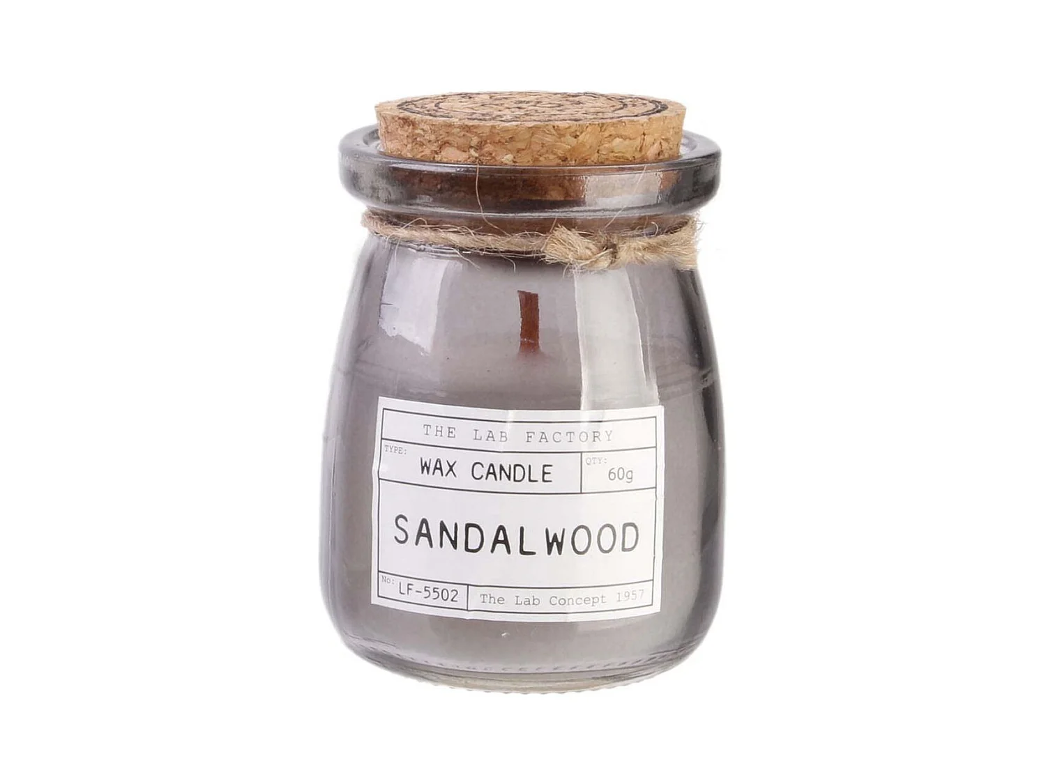 Bougies parfumées couvercle en liège 8.5 cm (Lot de 4)