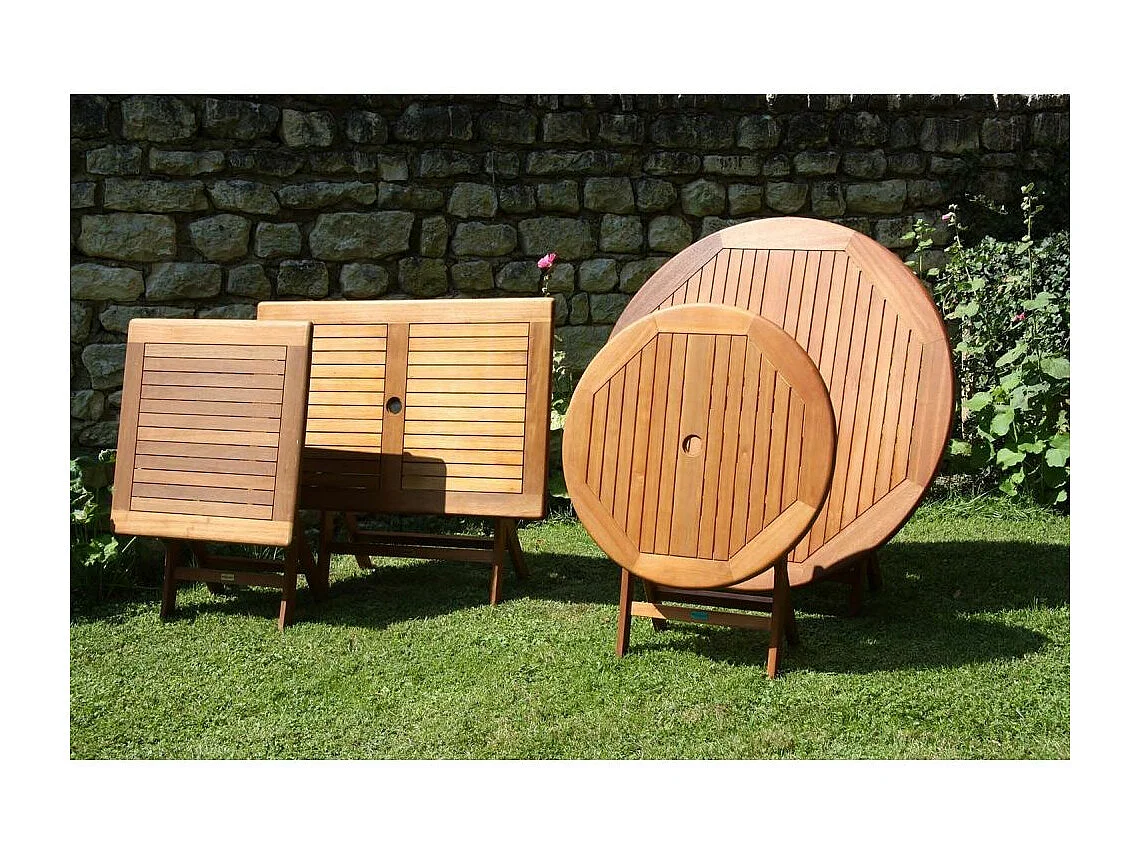 Table en eucalyptus Sophie Rond