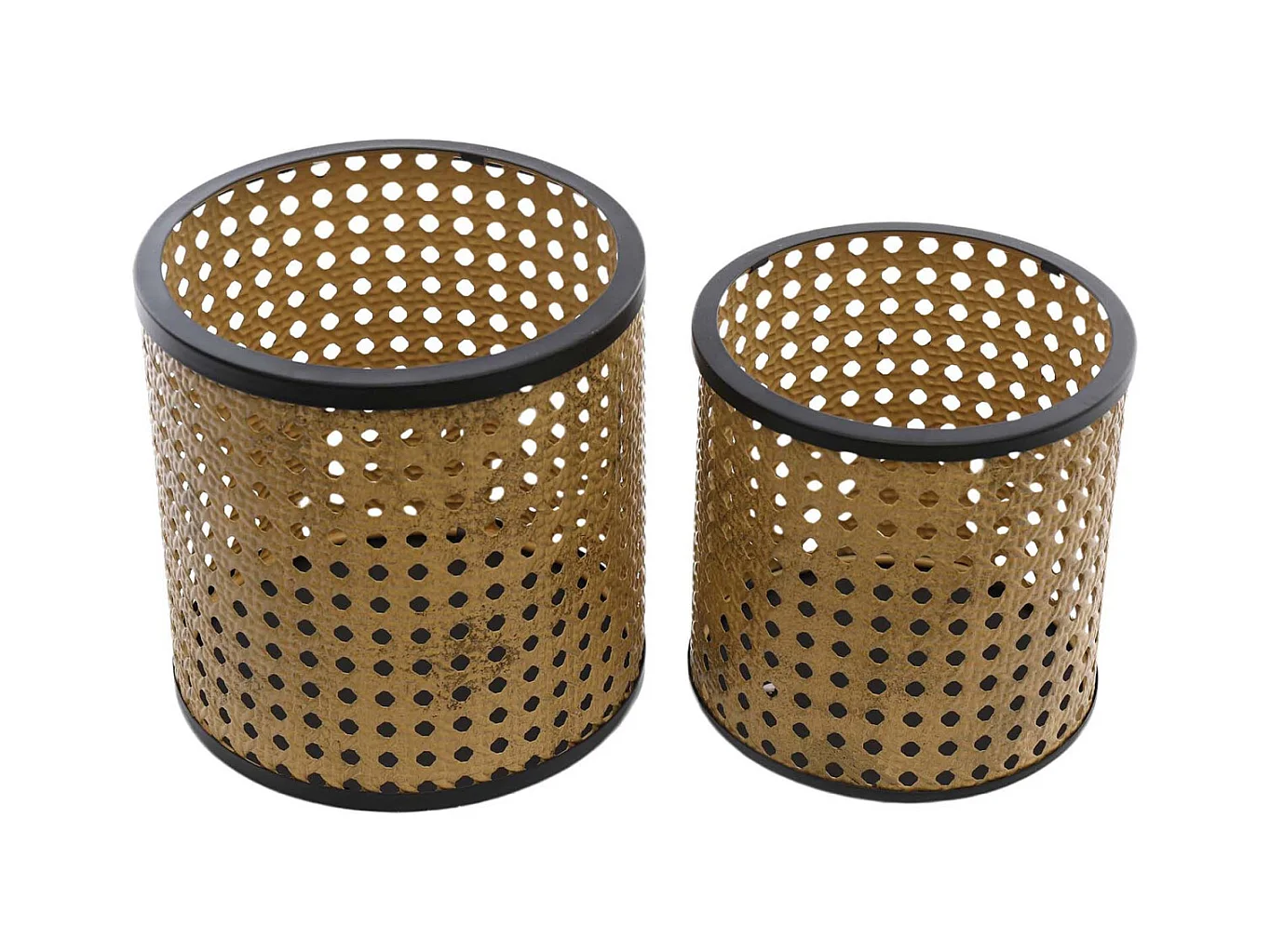 Photophores en fer Canage (Lot de 2)