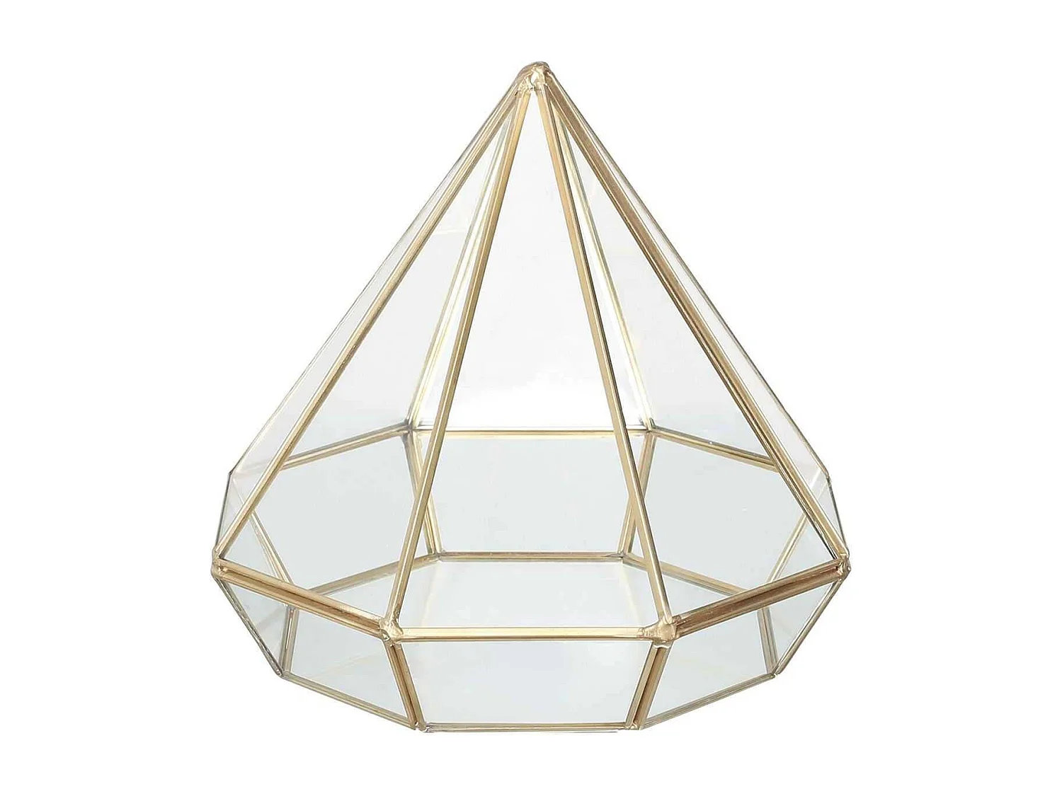 Photophore Design "Diamant" 7cm Or