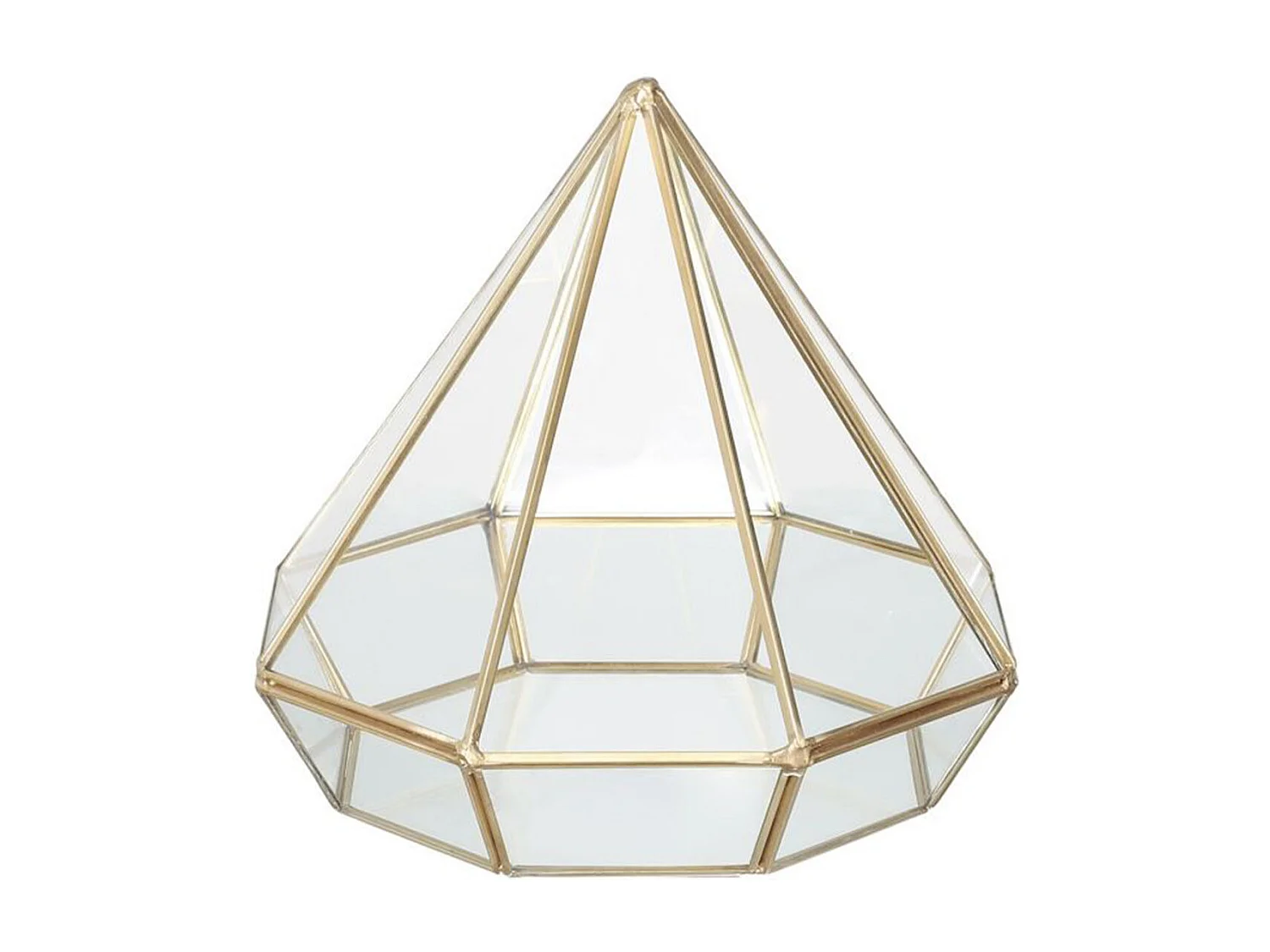 Photophore Design "Diamant" 7cm Or