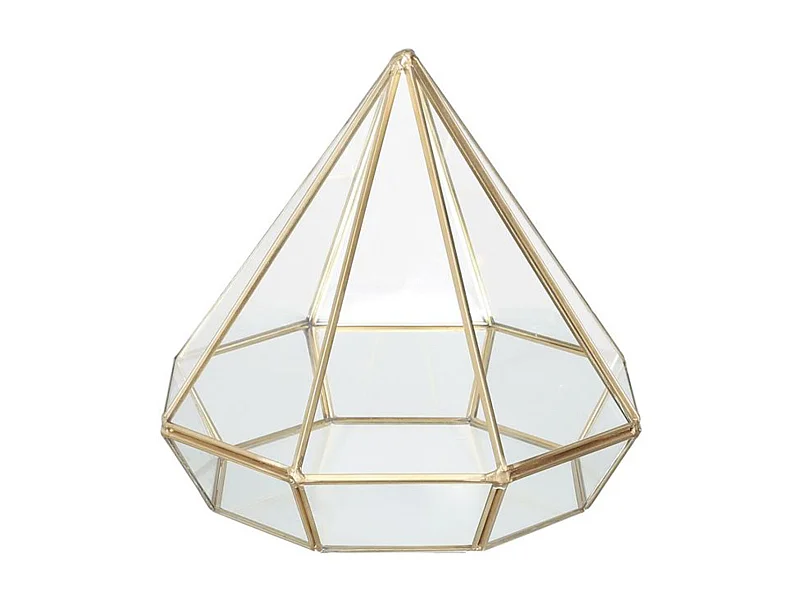 Photophore Design "Diamant" 7cm Or