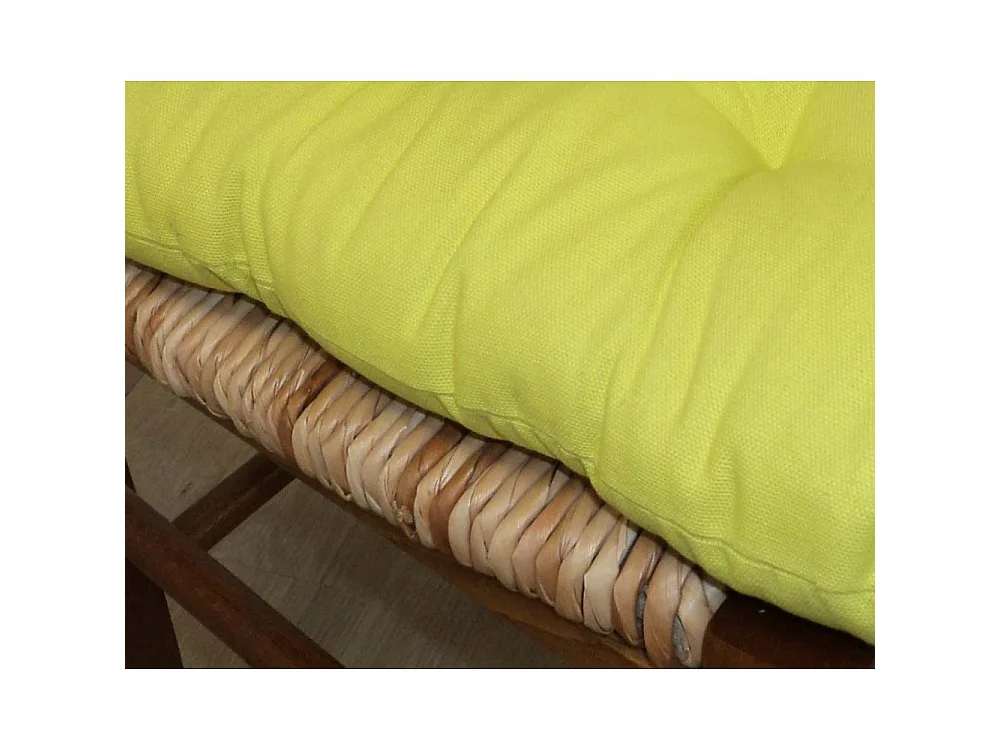 Galette de chaise en coton uni 40 cm 8 points (Lot de 2)