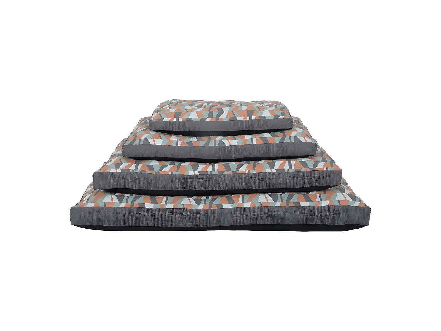 Un cuscino trapuntato in legno verde da 120 cm con rivestimento sfoderabile