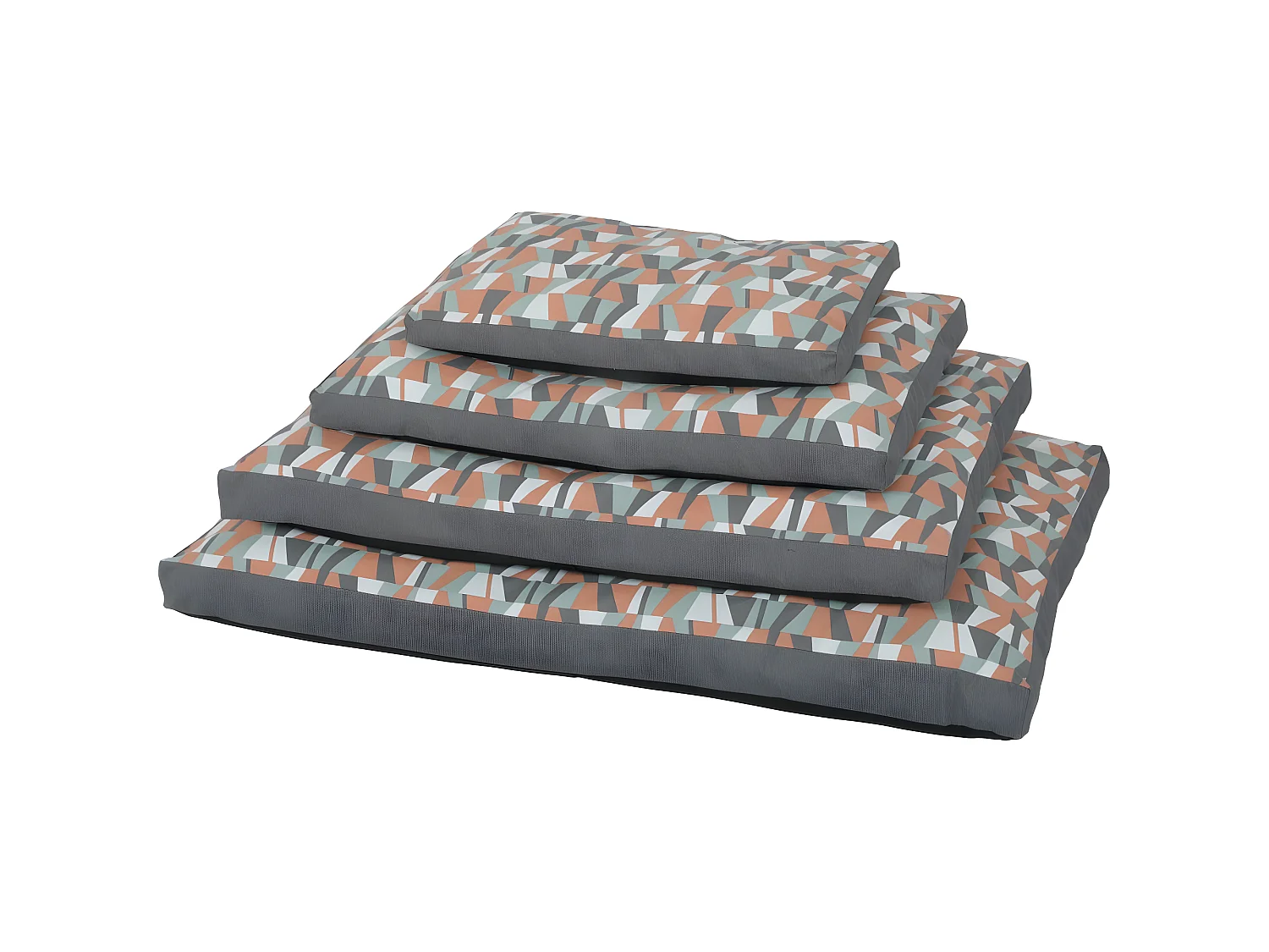 Un cojín acolchado de madera verde de 120 cm con funda extraíble