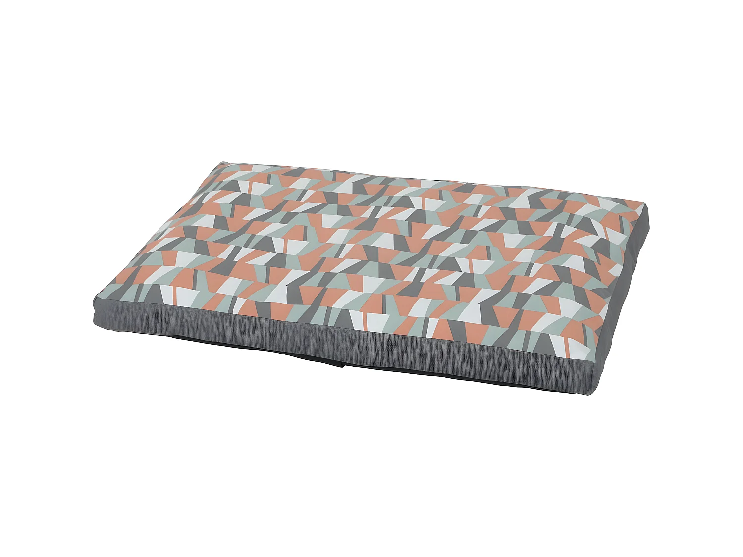 Un cuscino trapuntato in legno verde da 100 cm con rivestimento sfoderabile