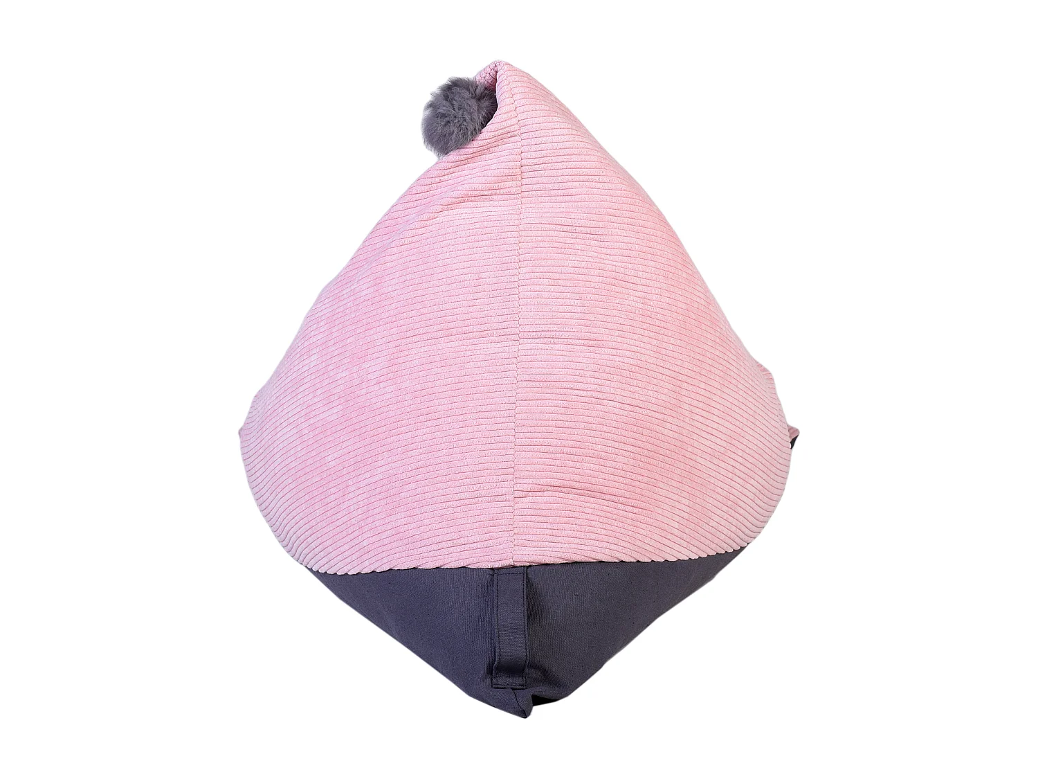 Pouf Velours Cotele Rose Malo