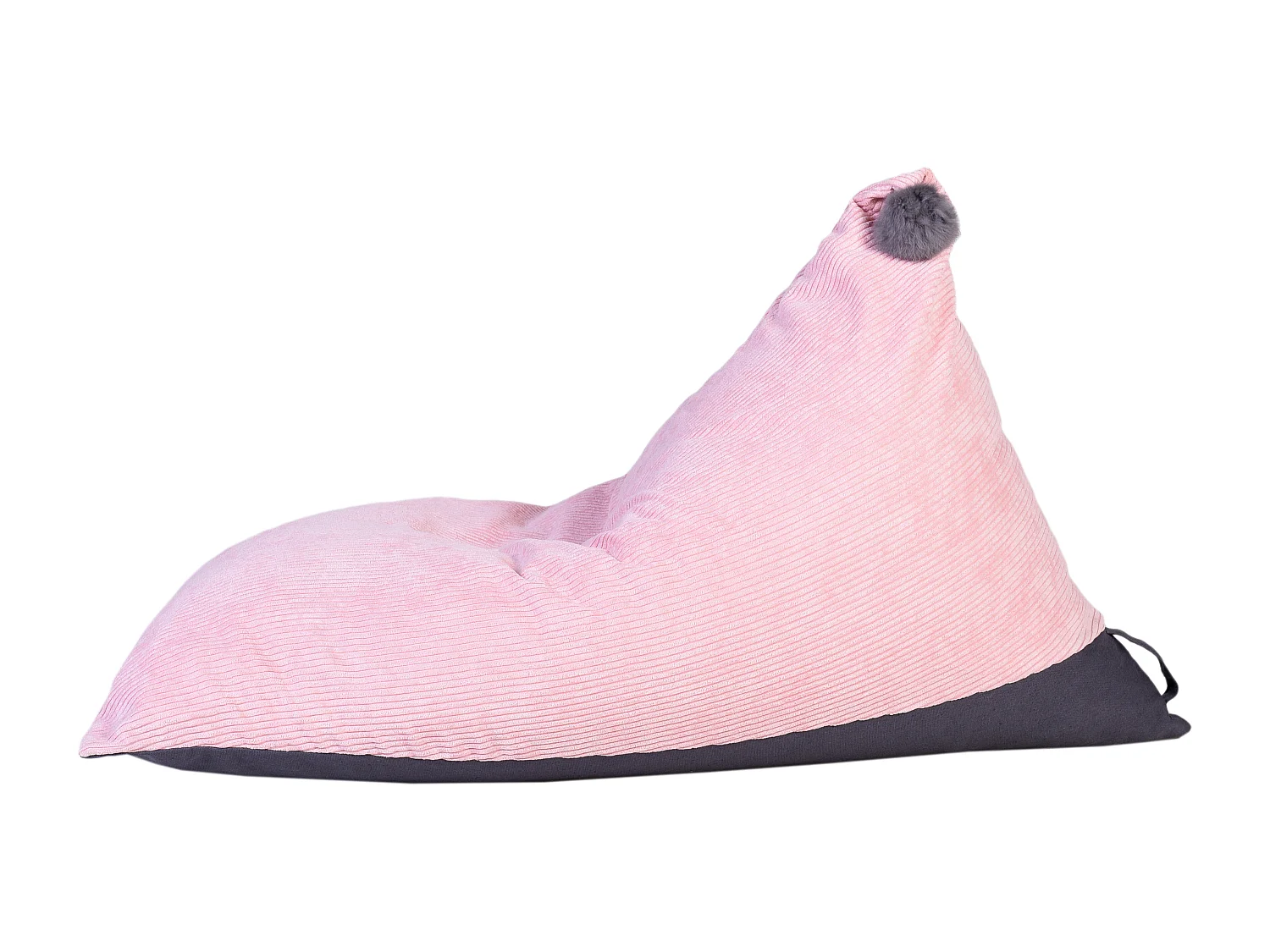 Pouf Velours Cotele Rose Malo