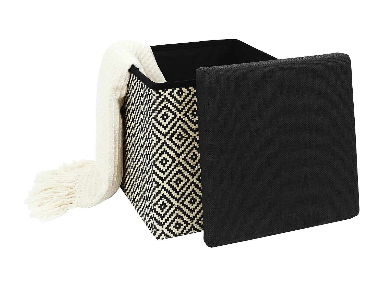 Faltbarer Sitzsack aus Geflecht Mirage