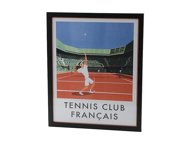 Affiche tennis club français 40x50 cm