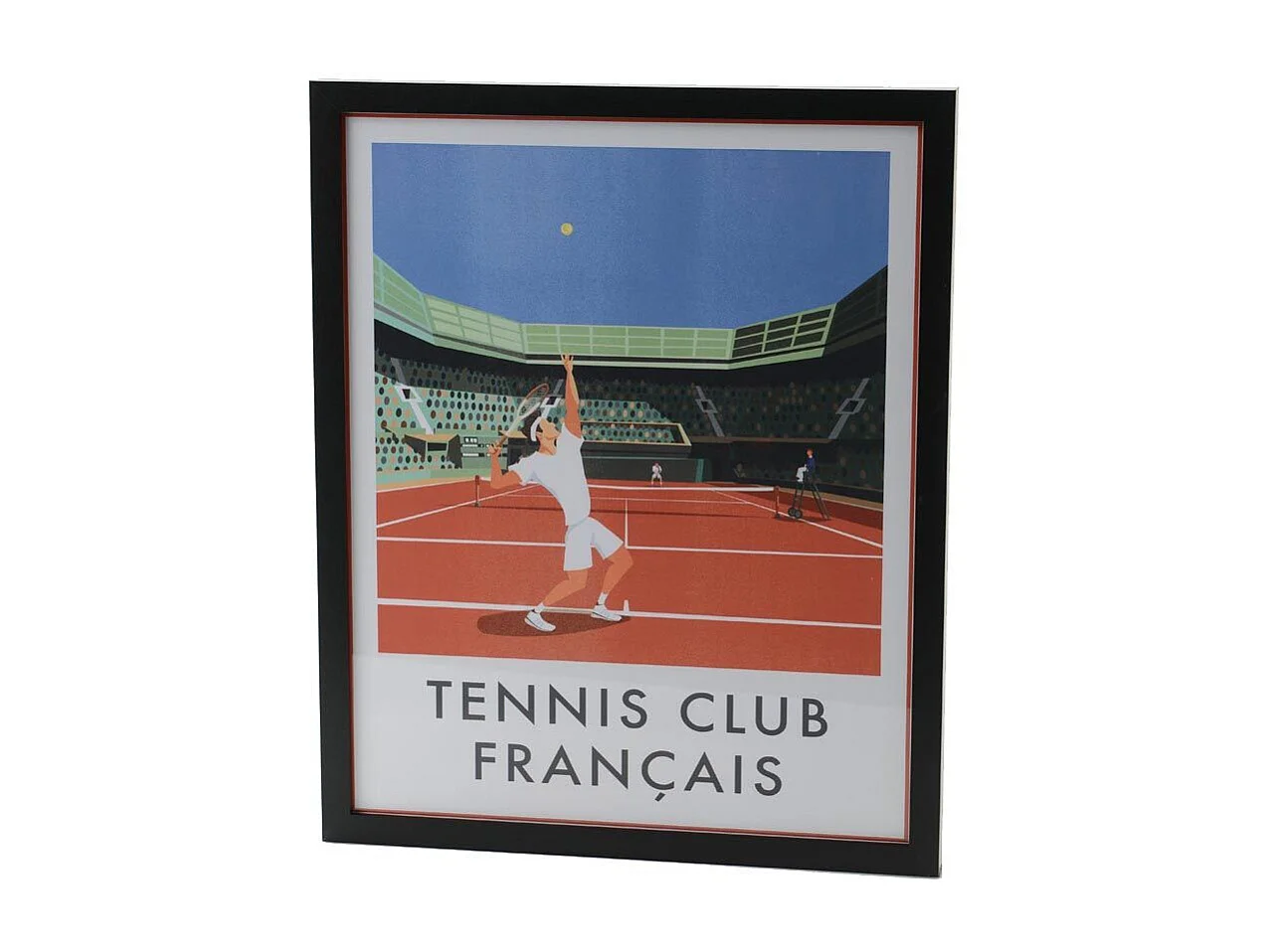 Affiche tennis club français 40x50 cm