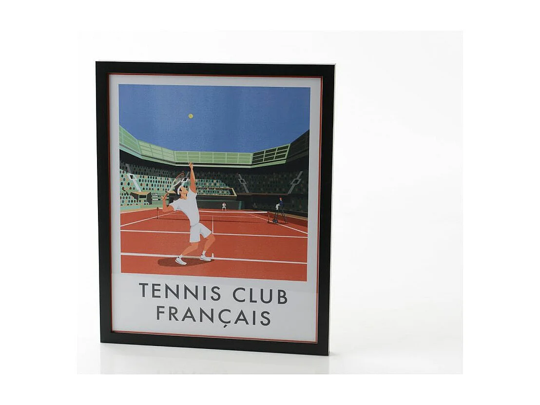 Affiche tennis club français 40x50 cm