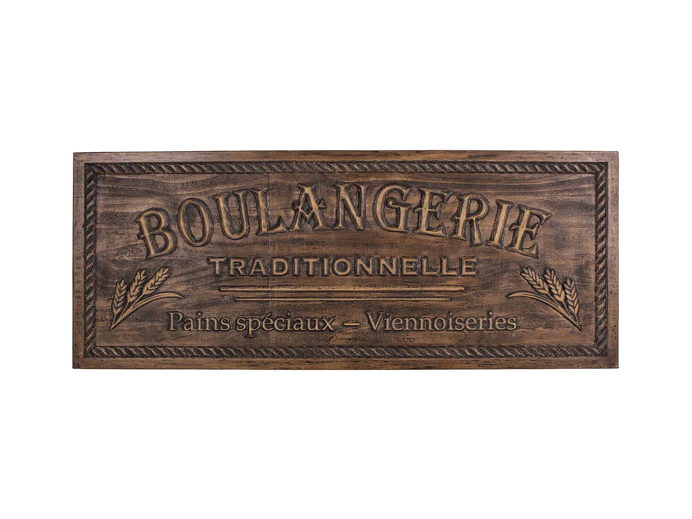 Plaque décorative en bois Boulangerie 108 x 42 cm