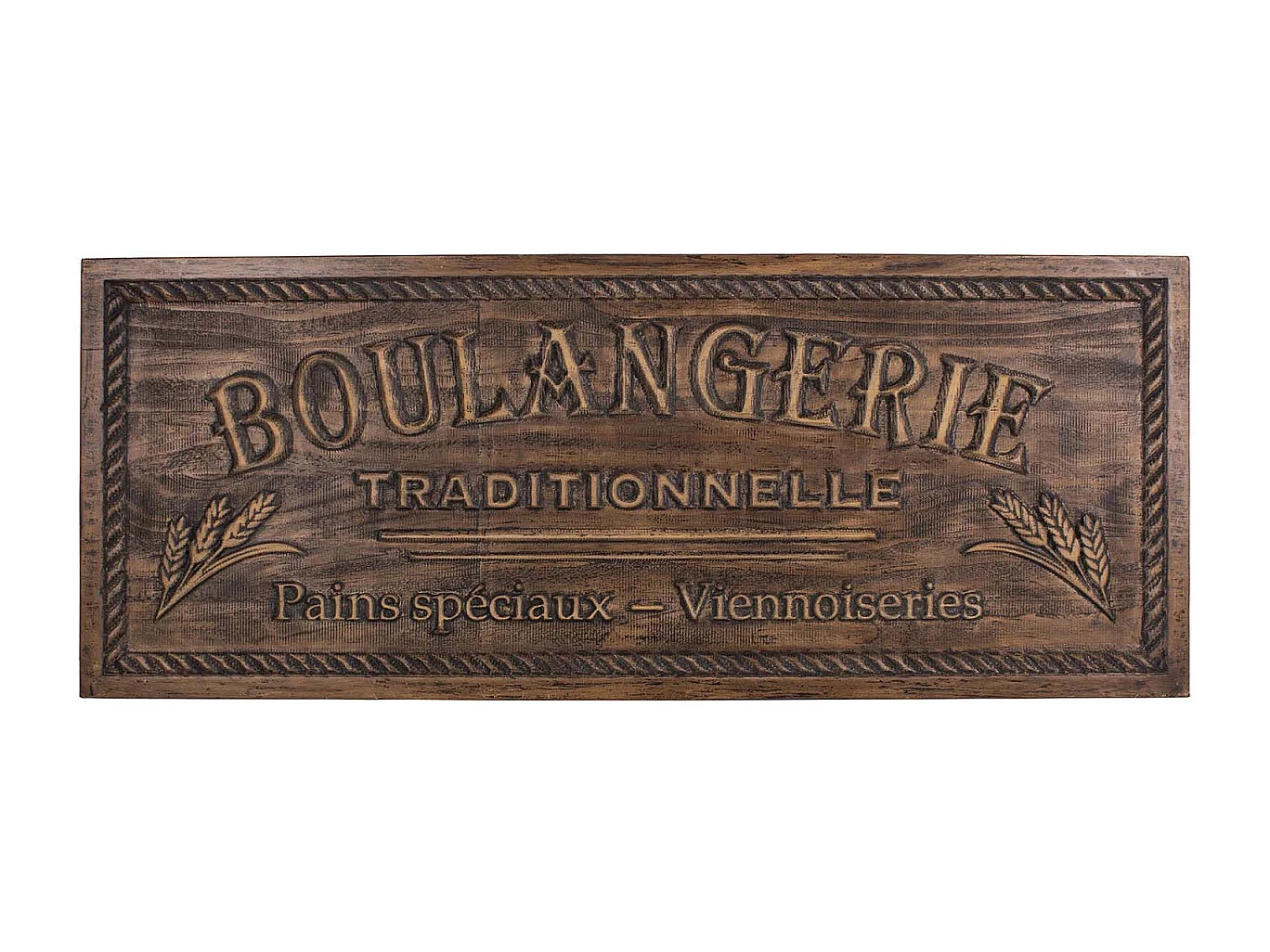 Plaque décorative en bois Boulangerie 108 x 42 cm