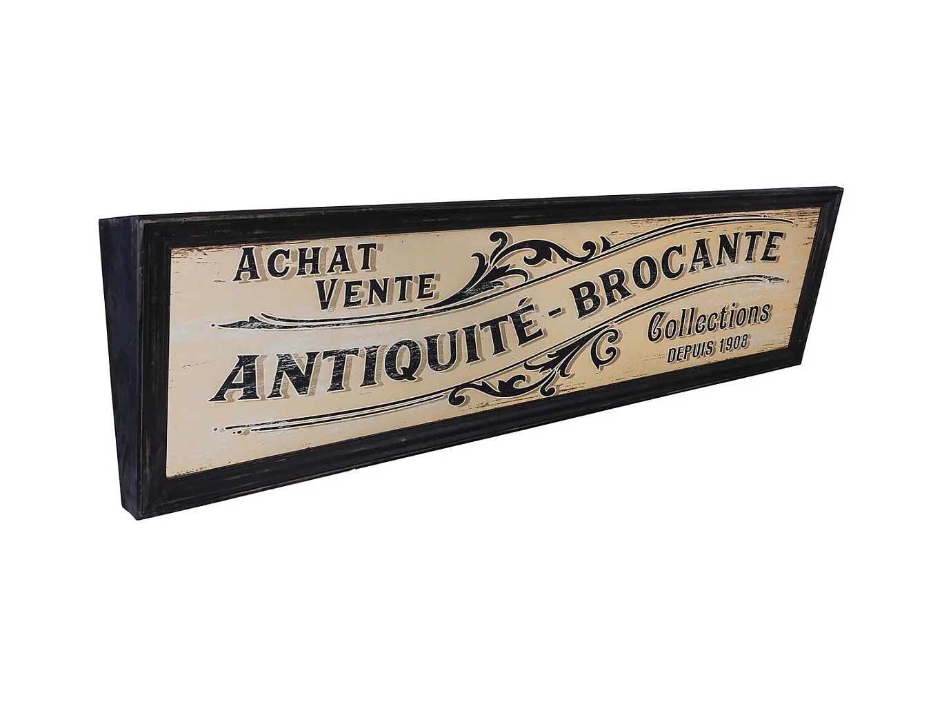 Panneau décoratif en bois Commerce 150 x 40 cm Antiquité - Brocante