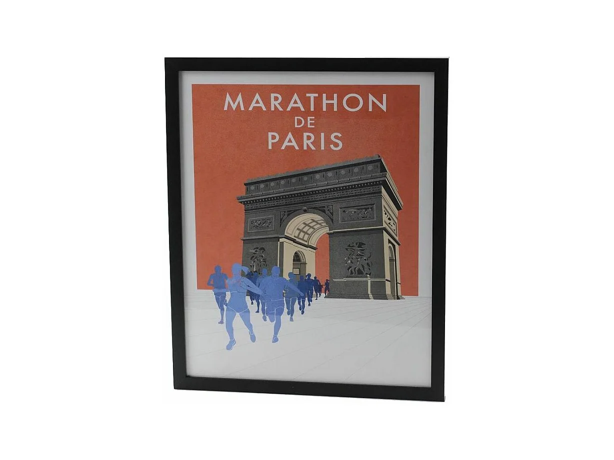 Poster Maratona di Parigi 40x50 cm