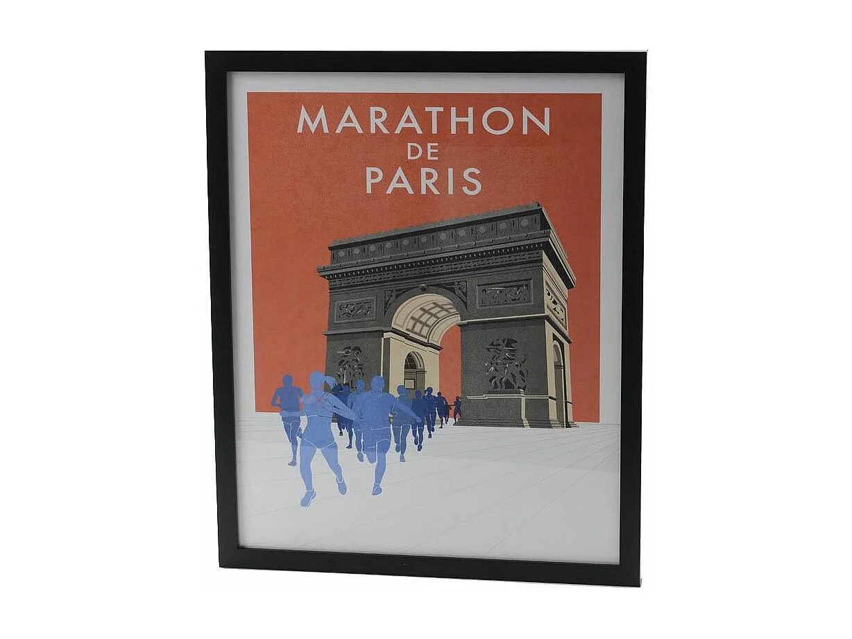 Cartel del Maratón de París 40x50 cm