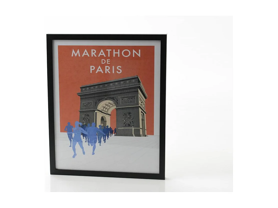 Cartel del Maratón de París 40x50 cm