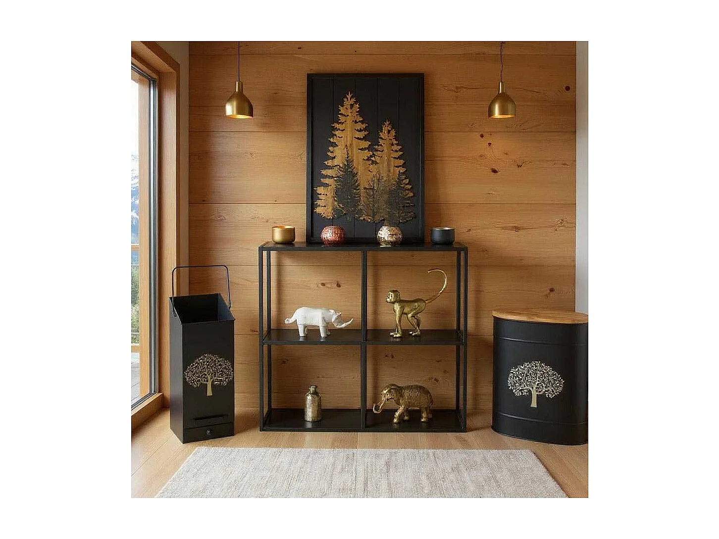 Rahmen aus Kiefer Walddekor