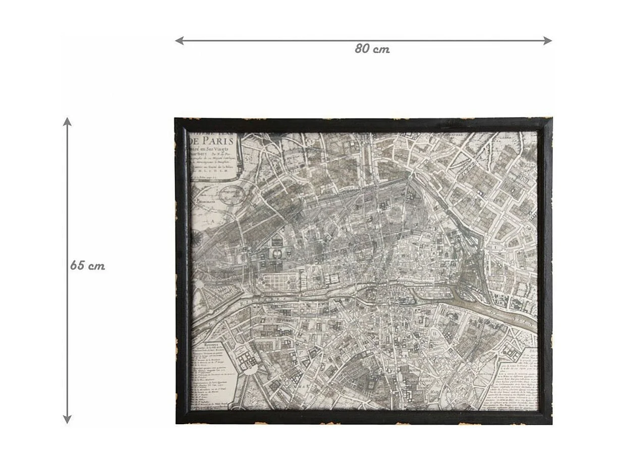 Gemälde "Plan de Paris"