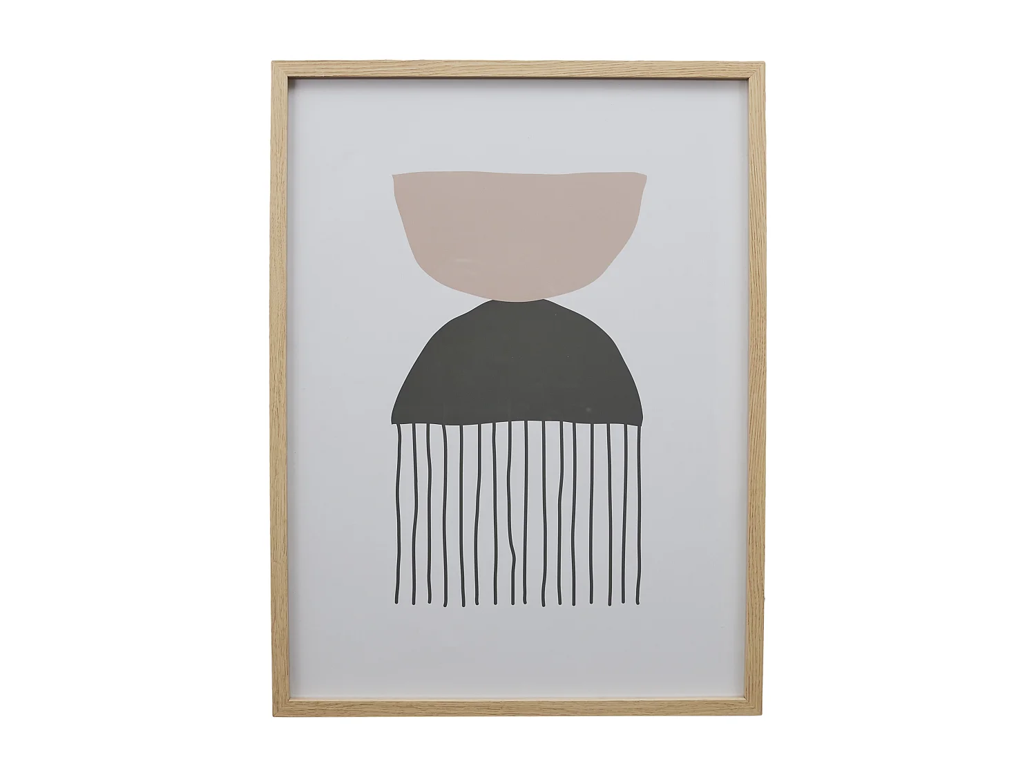 Lot De 3 Tableaux Decoratifs Motif 60cm Blanc, Noir, Beige