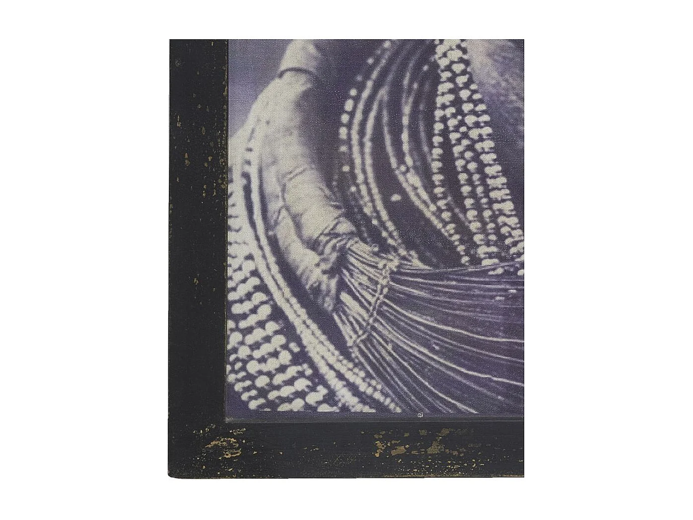 Tableau portait homme africain - Noir et blanc