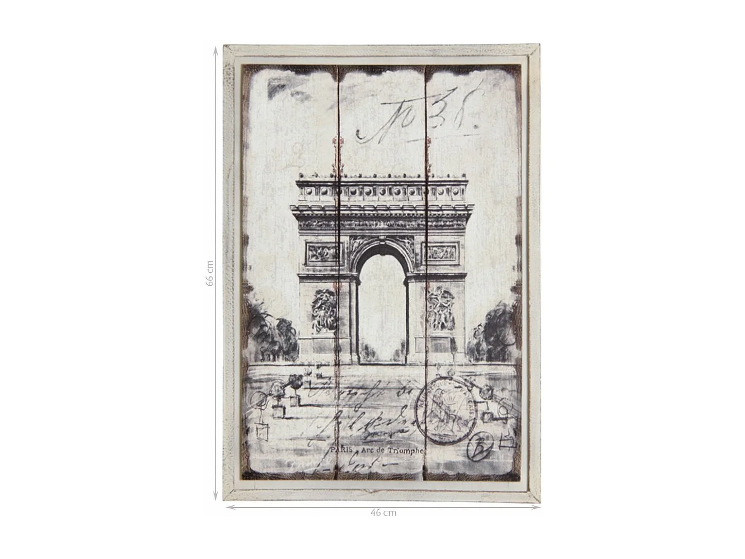 Holzbild Paris Arc de Triomphe