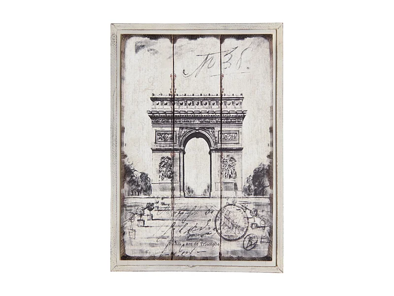 Tableau en bois Paris Arc de Triomphe