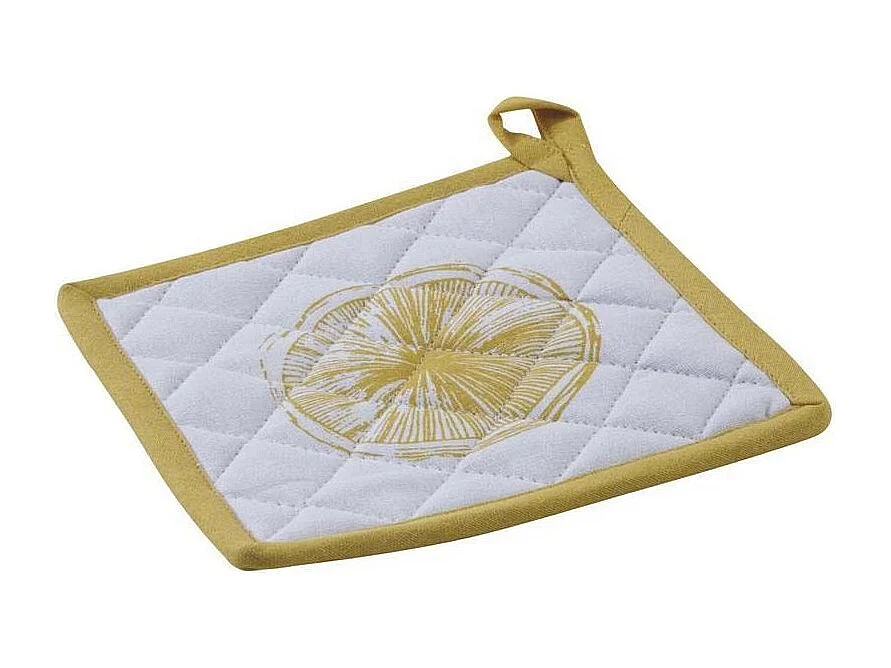 Manique en coton Citron (Lot de 2)