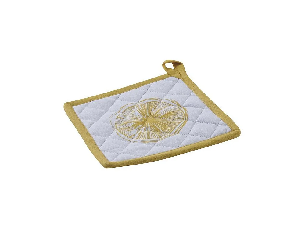 Manique en coton Citron (Lot de 2)