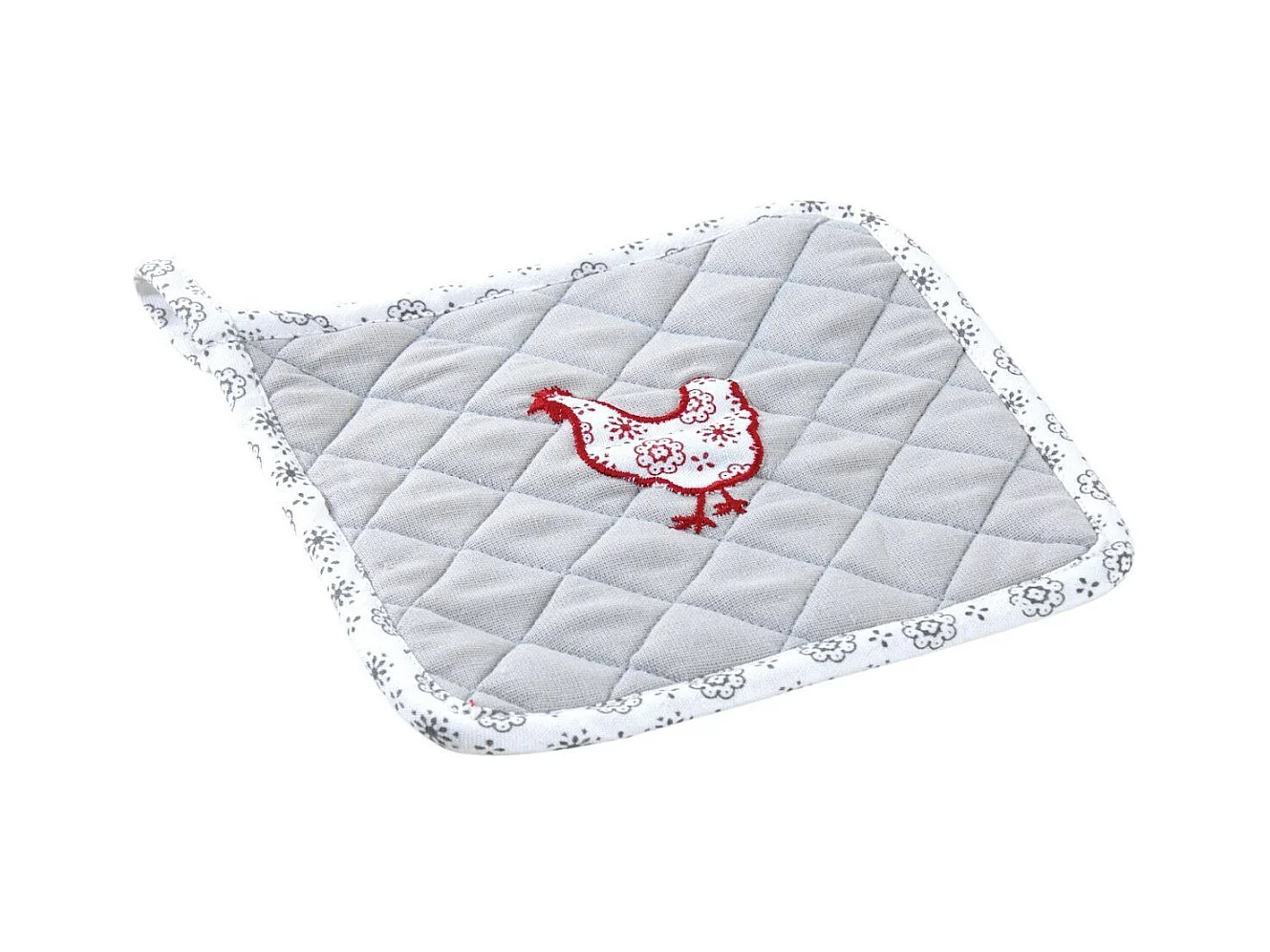 Presina da cucina in cotone e lino di gallina