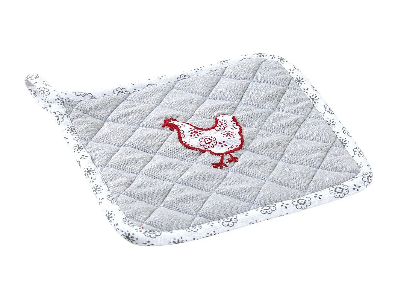 Topflappen aus Baumwolle und Leinen Henne
