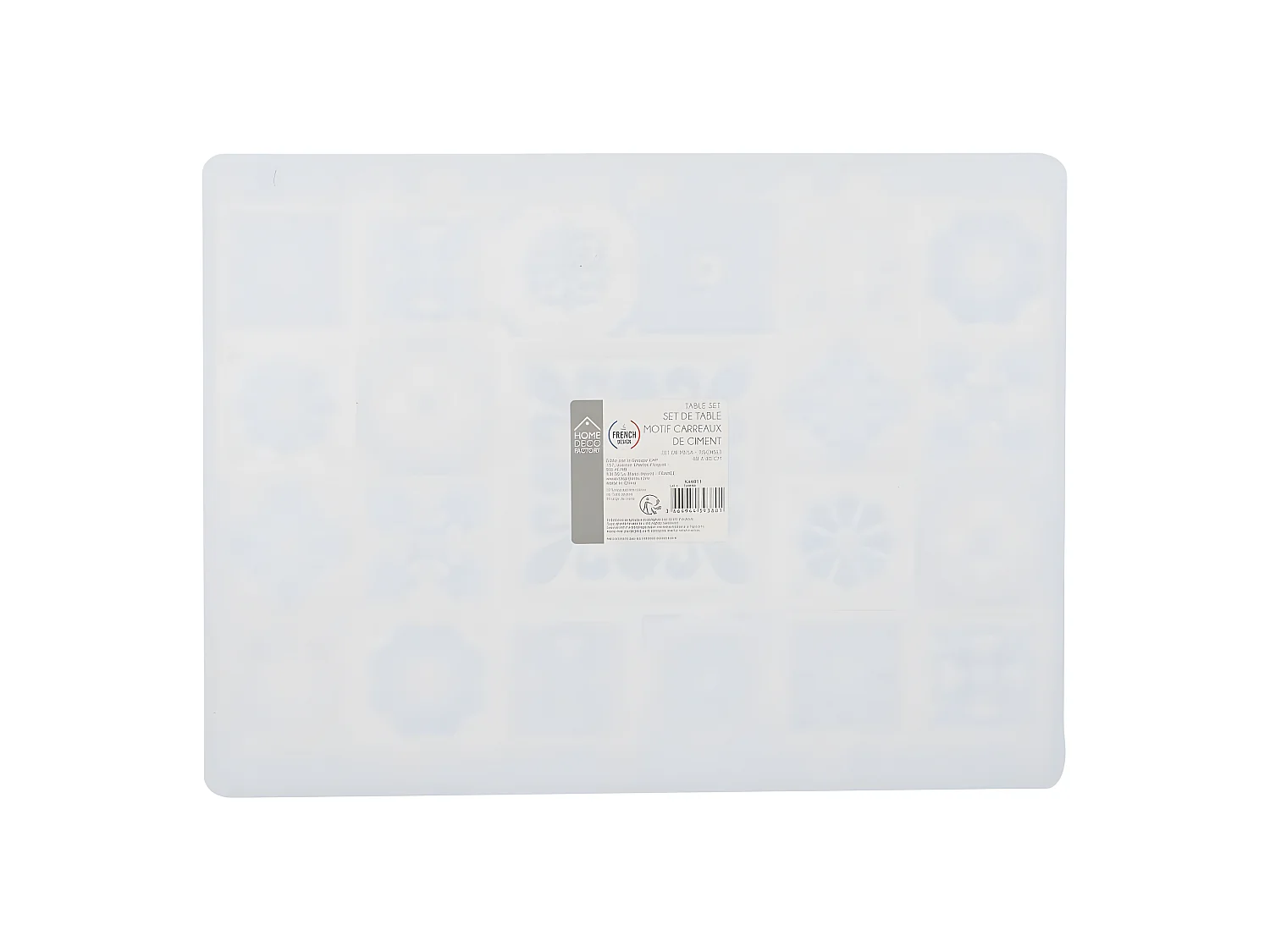 Mantel individual con diseño de baldosas de cemento 40 x 30 cm