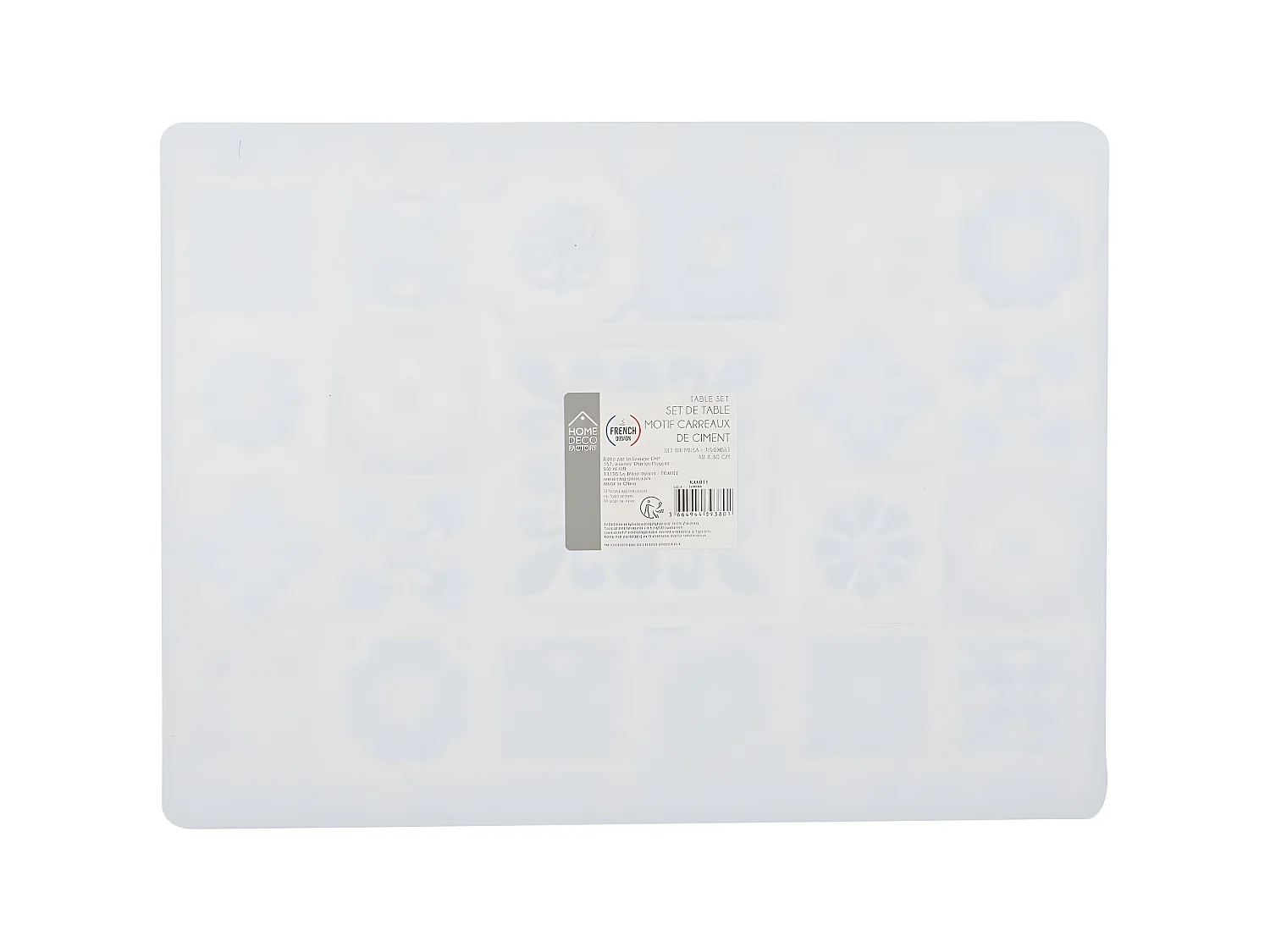 Tovaglietta con motivo a piastrelle di cemento 40 x 30 cm